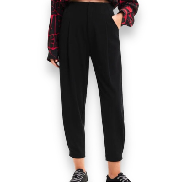Desigual Slouchy Crop Pants Size L Eu/ US Sz Medium - Picture 1 of 9